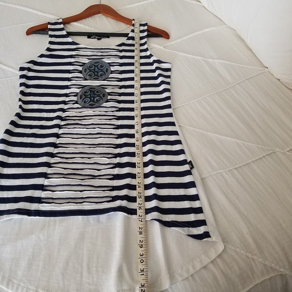 NWT Cute high/low organic cotton tunic, S Nepal - Picture 9 of 12